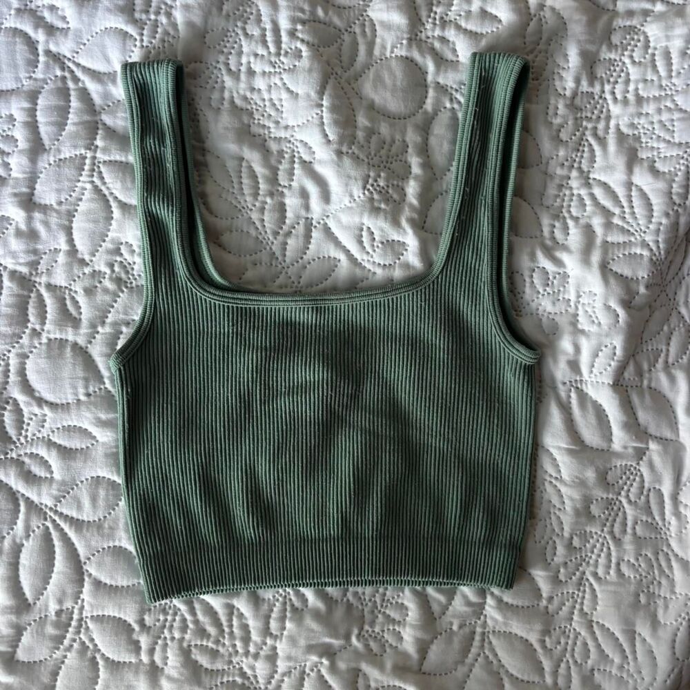 Zara Women's Green Crop Top